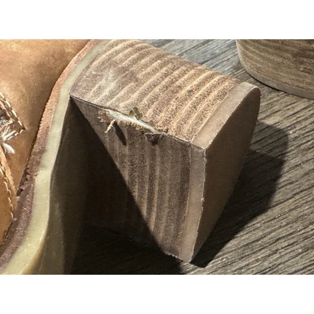 Sperry Topsider Chelton Leather Buckle Block Heel Ankle Boot‎ Side Zip Size 11